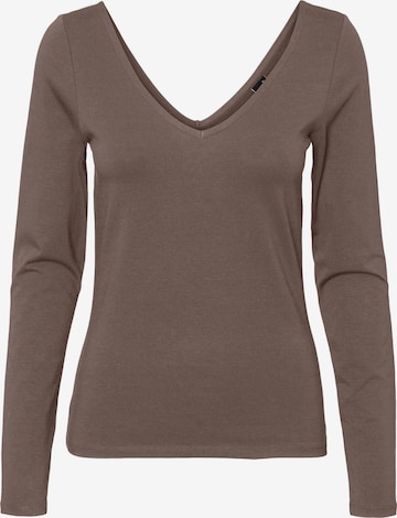 VERO MODA Shirt 'Nelly' in Brown: front