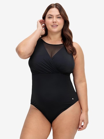 SHEEGO Swimsuit in Black: front