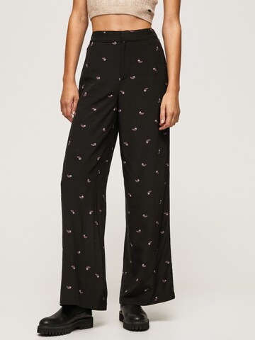 Pepe Jeans Regular Pants 'POPPY' in Black: front