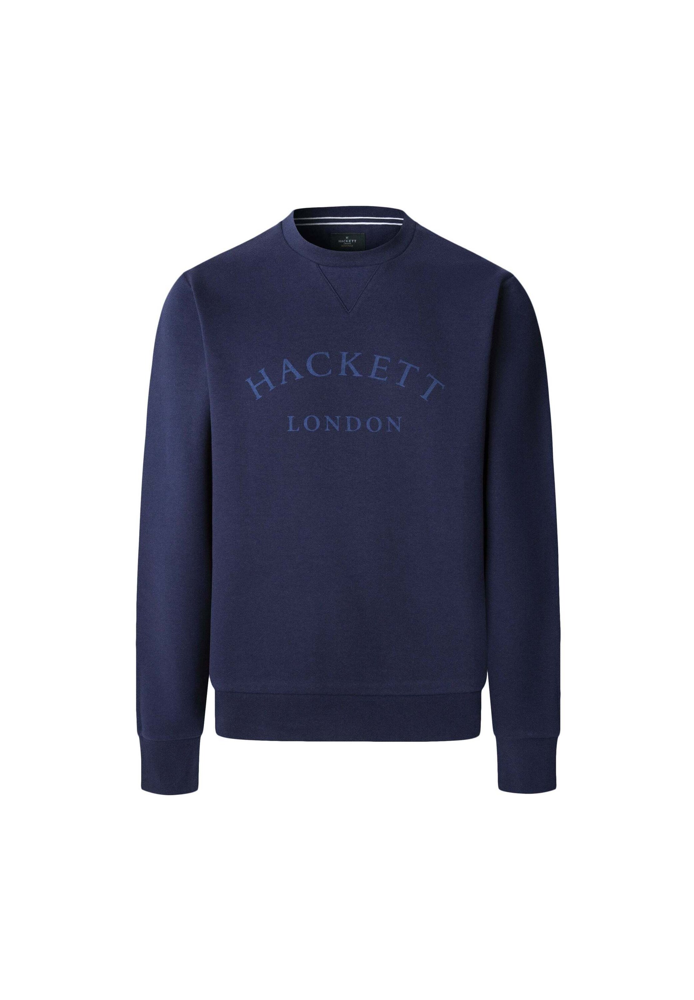 Hackett London Sweatshirt 'Heritage Ess' in Blauw: voorkant
