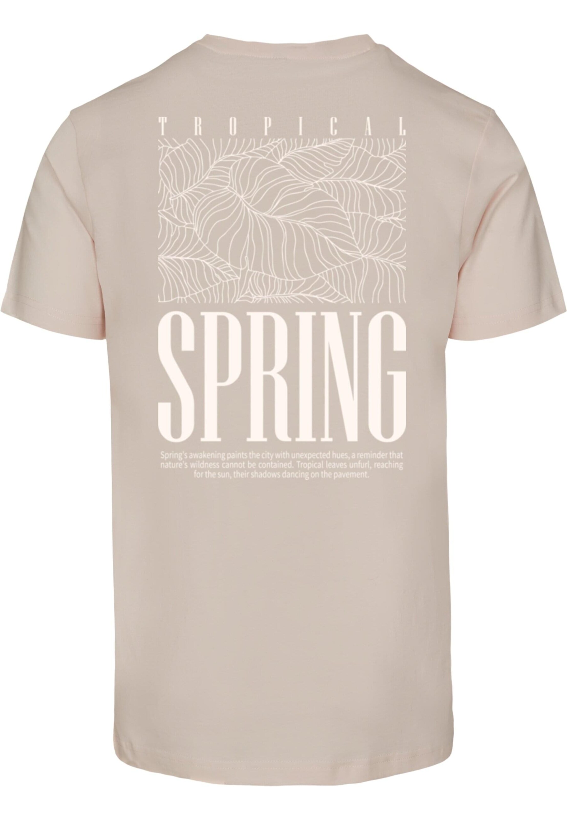 T-Shirt 'Tropical Spring' Merchcode en rose