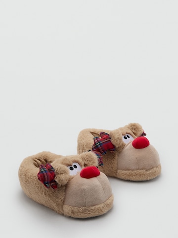 MANGO KIDS Házi cipő 'RENO' - barna