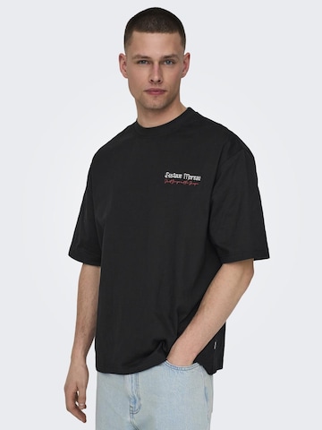 Only & Sons T-Shirt 'ART' in Schwarz