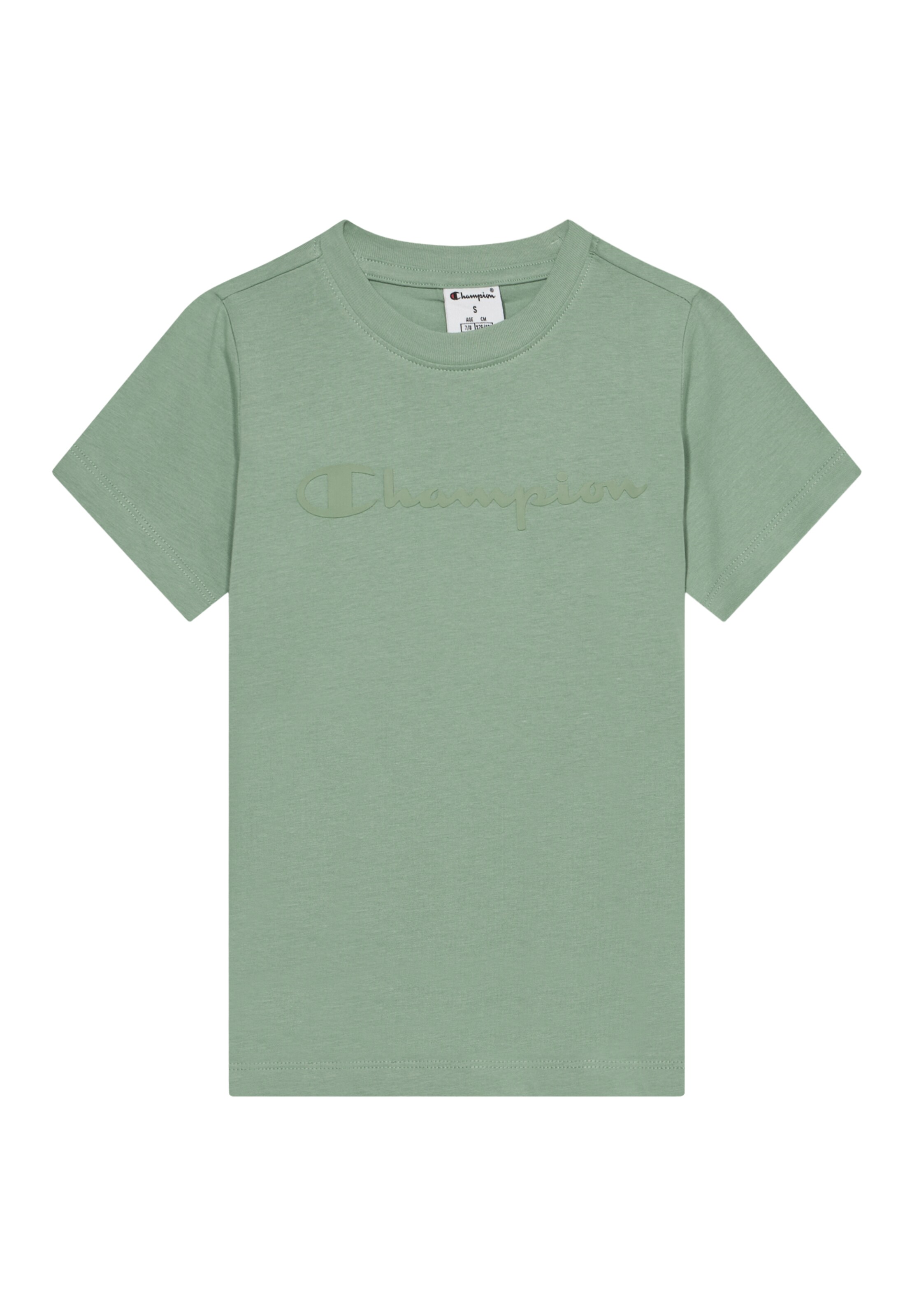 Champion T-Shirt in Grün: Vorderseite
