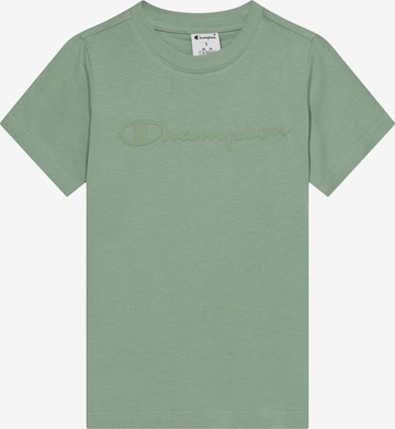 Champion T-Shirt in Grün: Vorderseite