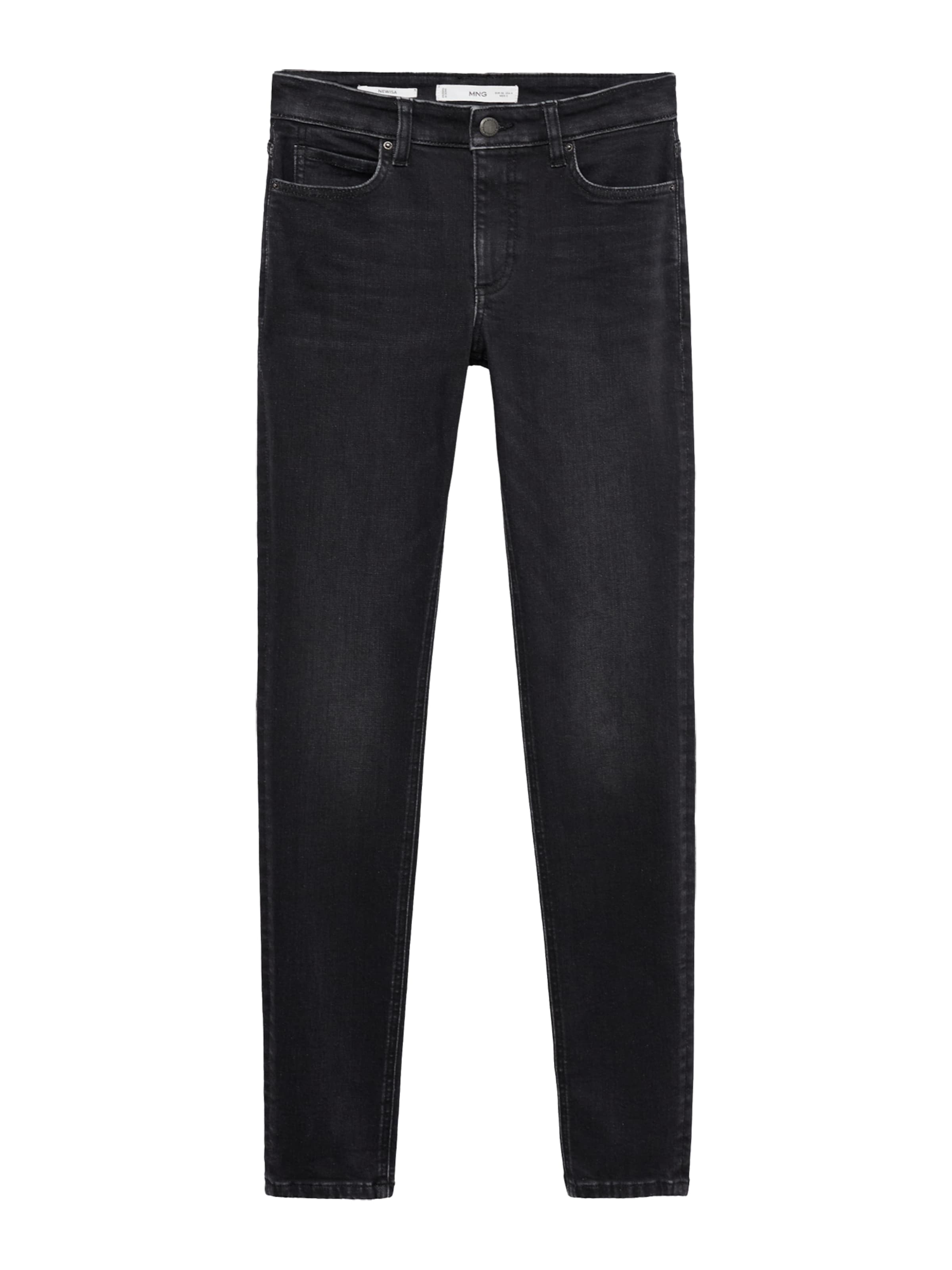 MANGO Skinny Fit Дънки 'NEWISA' в сиво: отпред