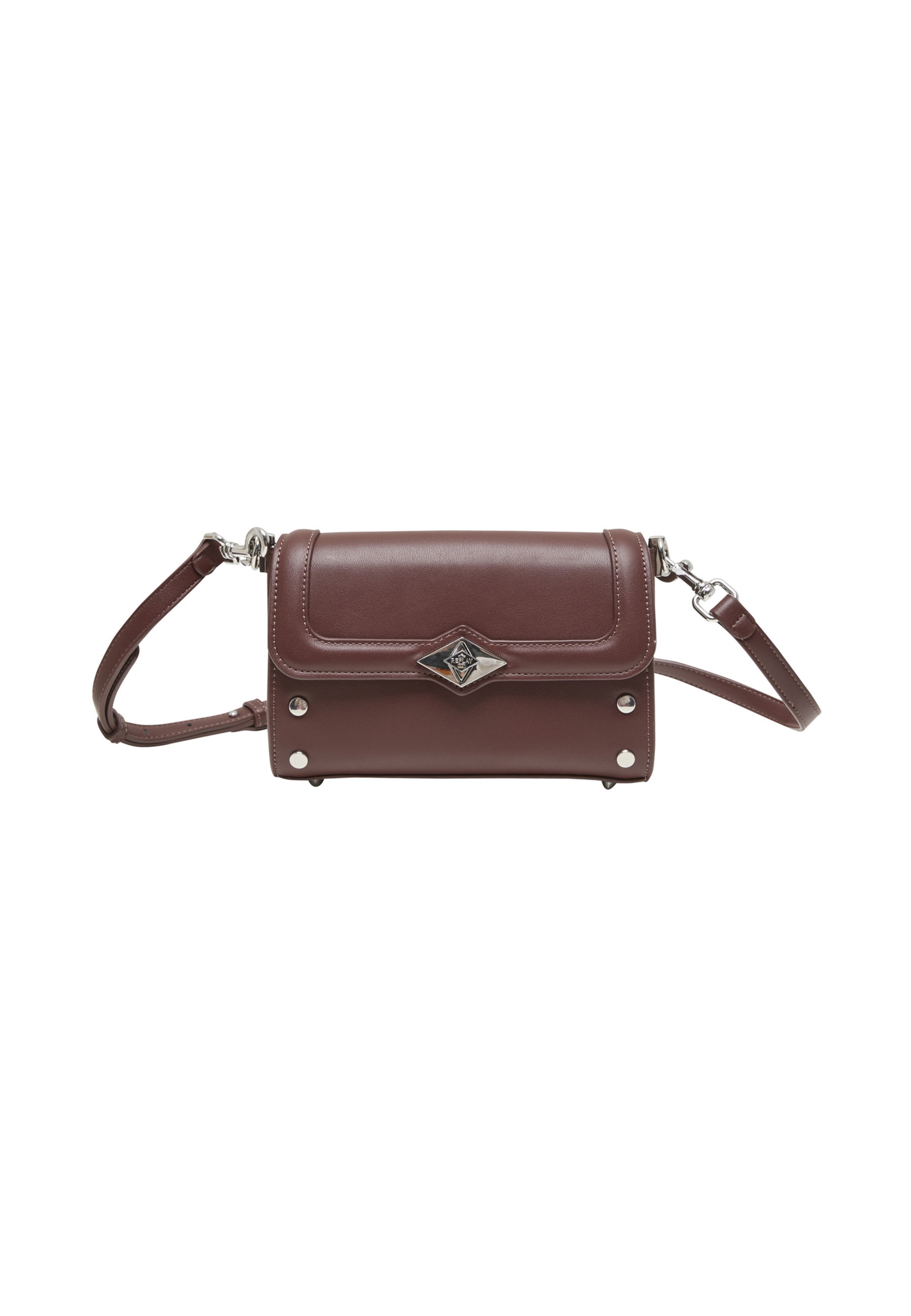 Sac à bandoulière REPLAY en marron : devant