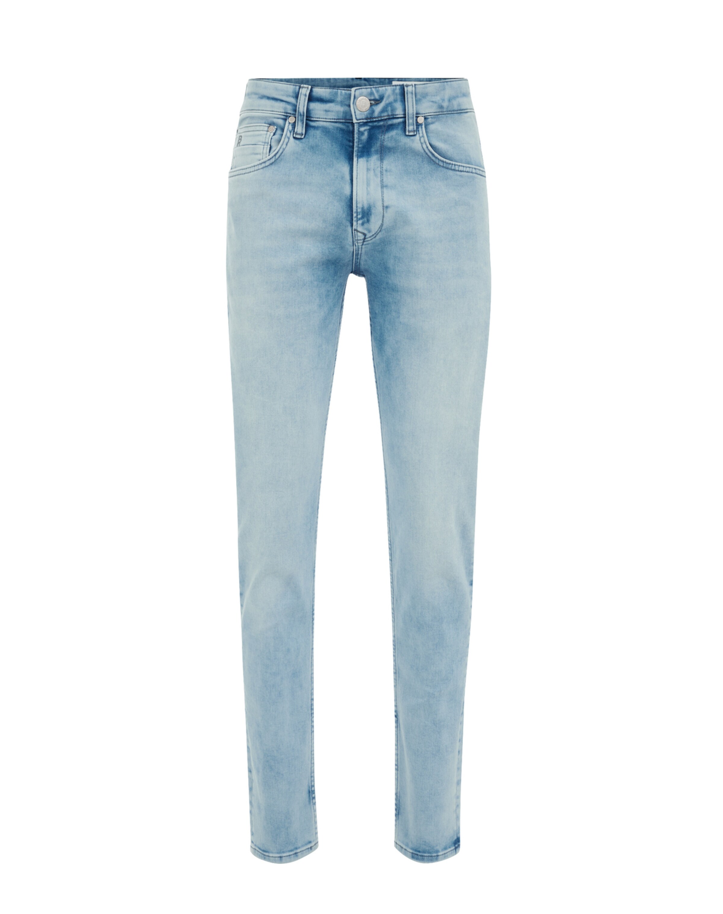 Coupe slim Jean WE Fashion en bleu : devant