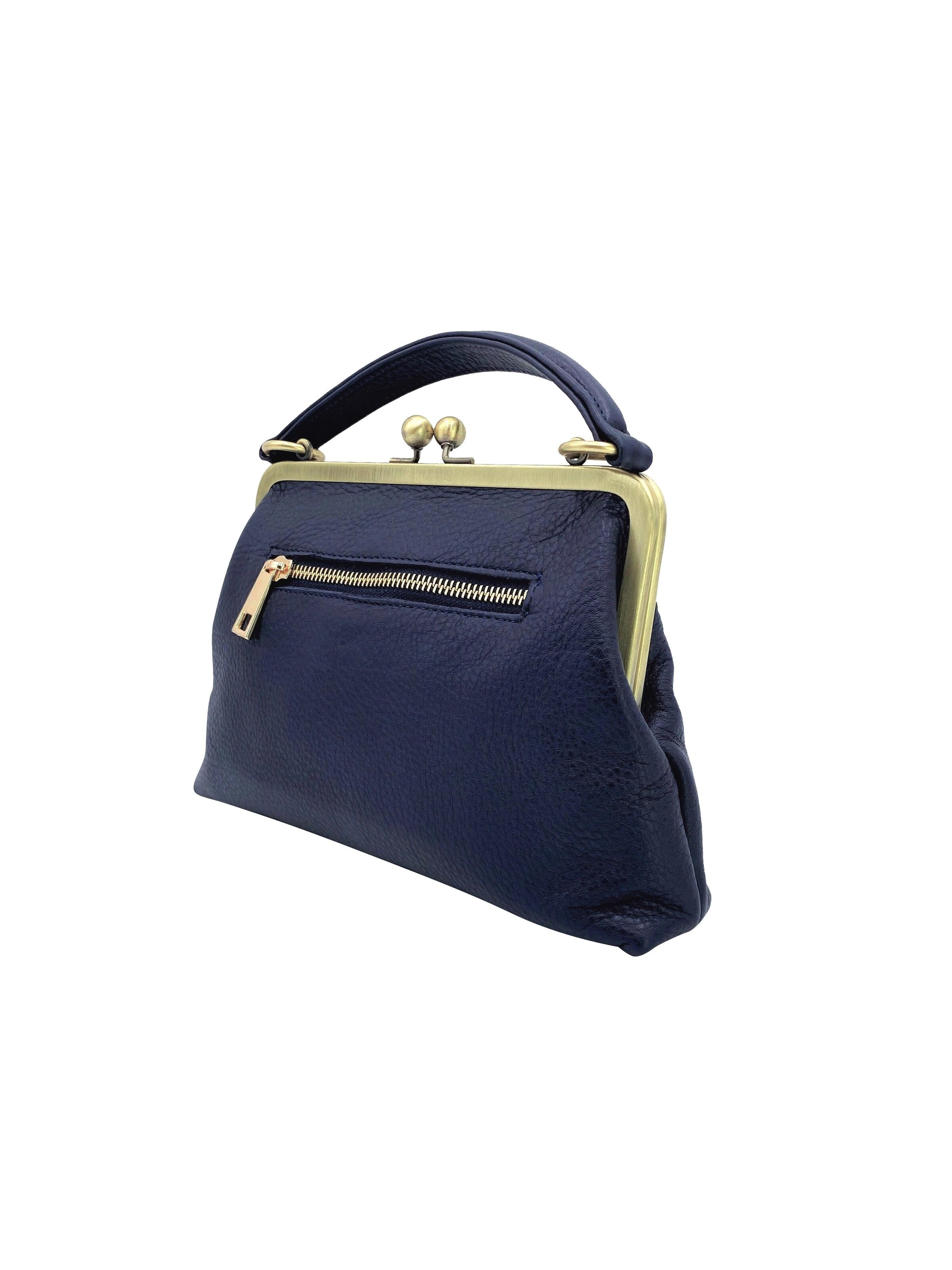 Sacs à main 'Kleine Olive – Leder Handtasche & Umhängetasche' Taschenkinder en bleu