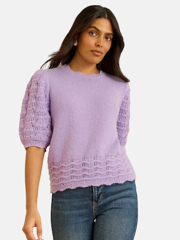 love & roses Свитер в Лиловый: спереди