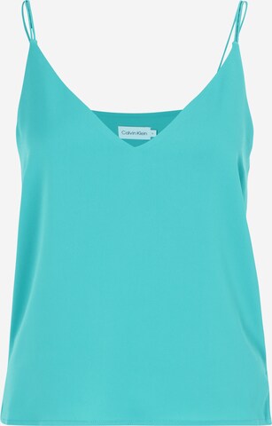 Calvin Klein Regular Top in Blauw: voorkant