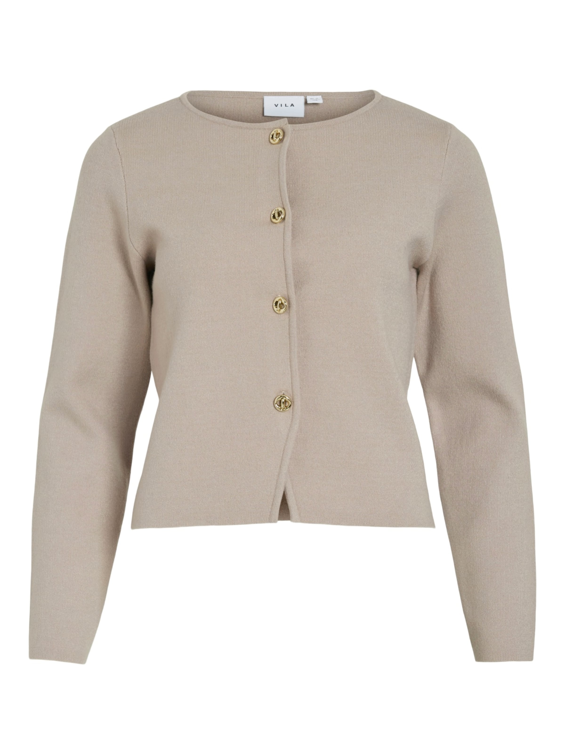 VILA Strickjacke in taupe, Produktansicht