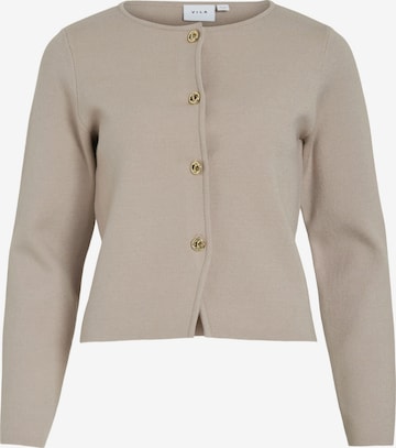 VILA Knit cardigan in Grey: front