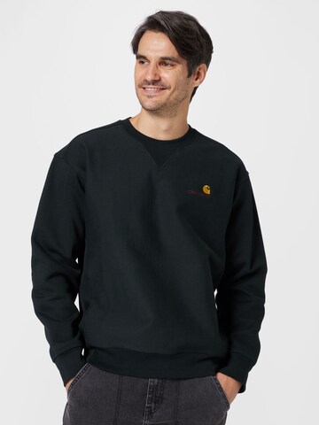 Carhartt WIP Sweatshirt 'American Script' in Grey: front