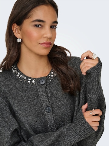 ONLY Gebreid vest 'ONLElsa' in Grijs