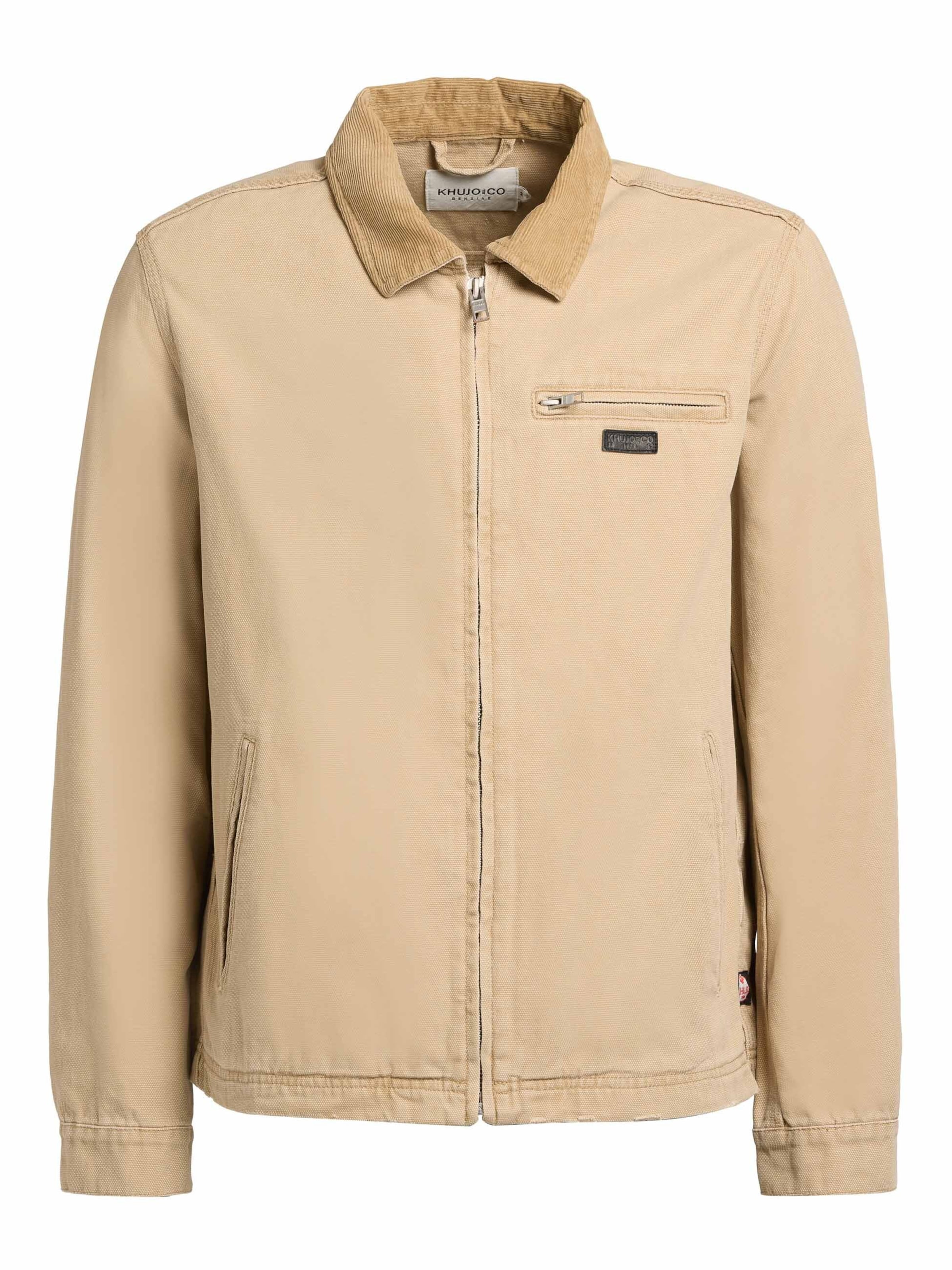 Geacă de primăvară-toamnă 'Deddy' de la khujo pe bej: față