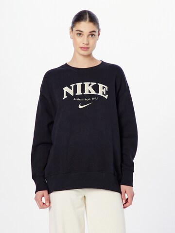 Nike Sportswear - Sudadera en negro: frente