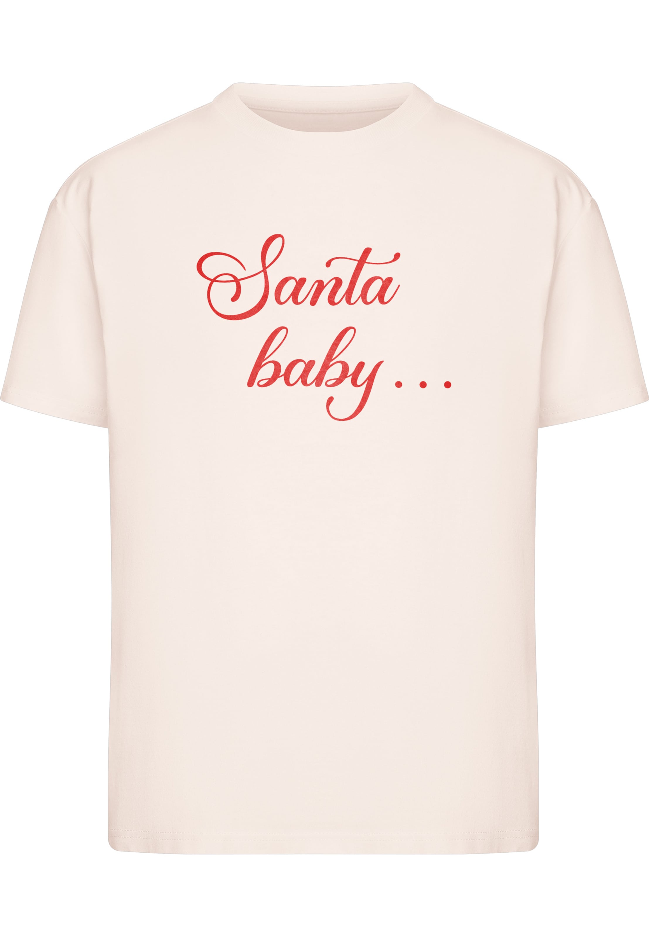 Miss Tee - Camiseta 'Santa Baby' en rosa: frente