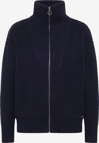 DreiMaster Vintage Knit Cardigan in Blue: front