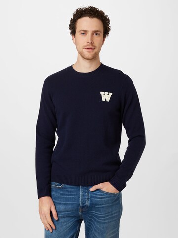 WOOD WOOD Sweater in Blue: front