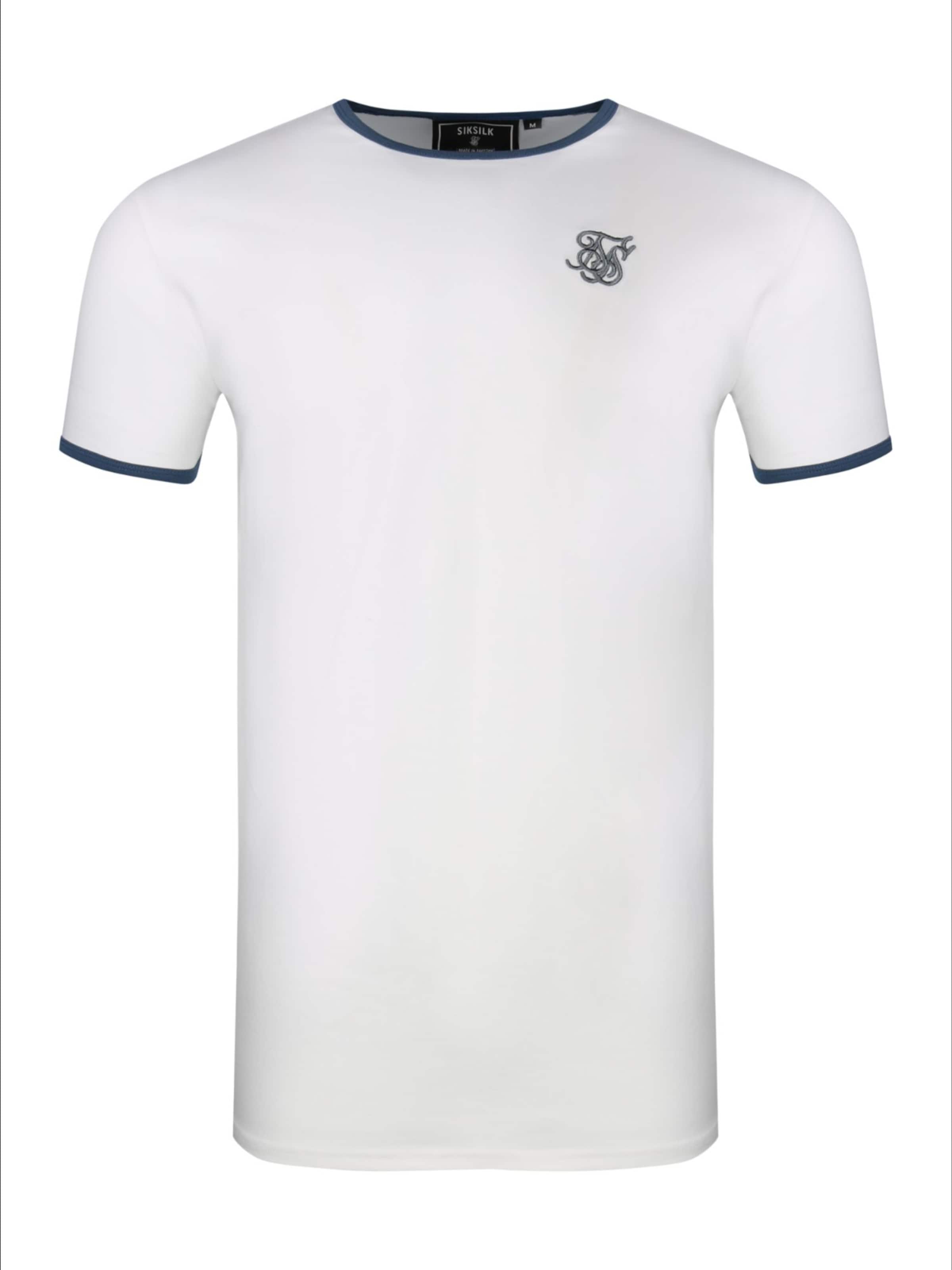 SikSilk Shirt in Wit: voorkant