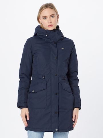 Ragwear Between-seasons parka 'RELOVED REMAKE' in Blue: front