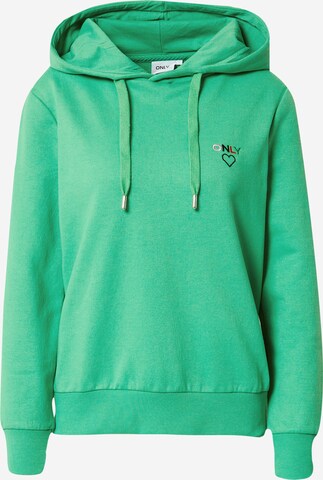 ONLY Sweatshirt 'NOOMI' in Groen: voorkant