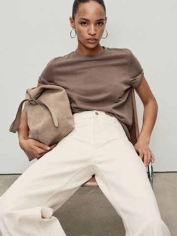MANGO Loose fit Jeans 'CATHERIN' in White