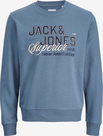 Sweat Jack & Jones Junior en bleu : devant
