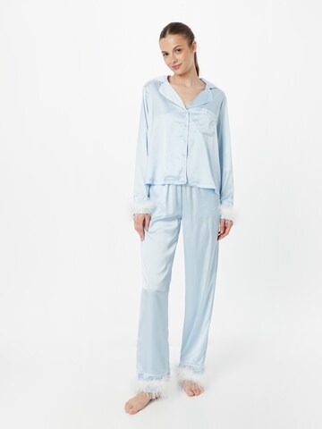 Nasty Gal Pajama in Blue: front