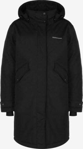 Didriksons Raincoat 'Josefine' in Black: front