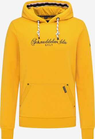 Schmuddelwedda Hoodie 'Sylt' in Gelb: predná strana