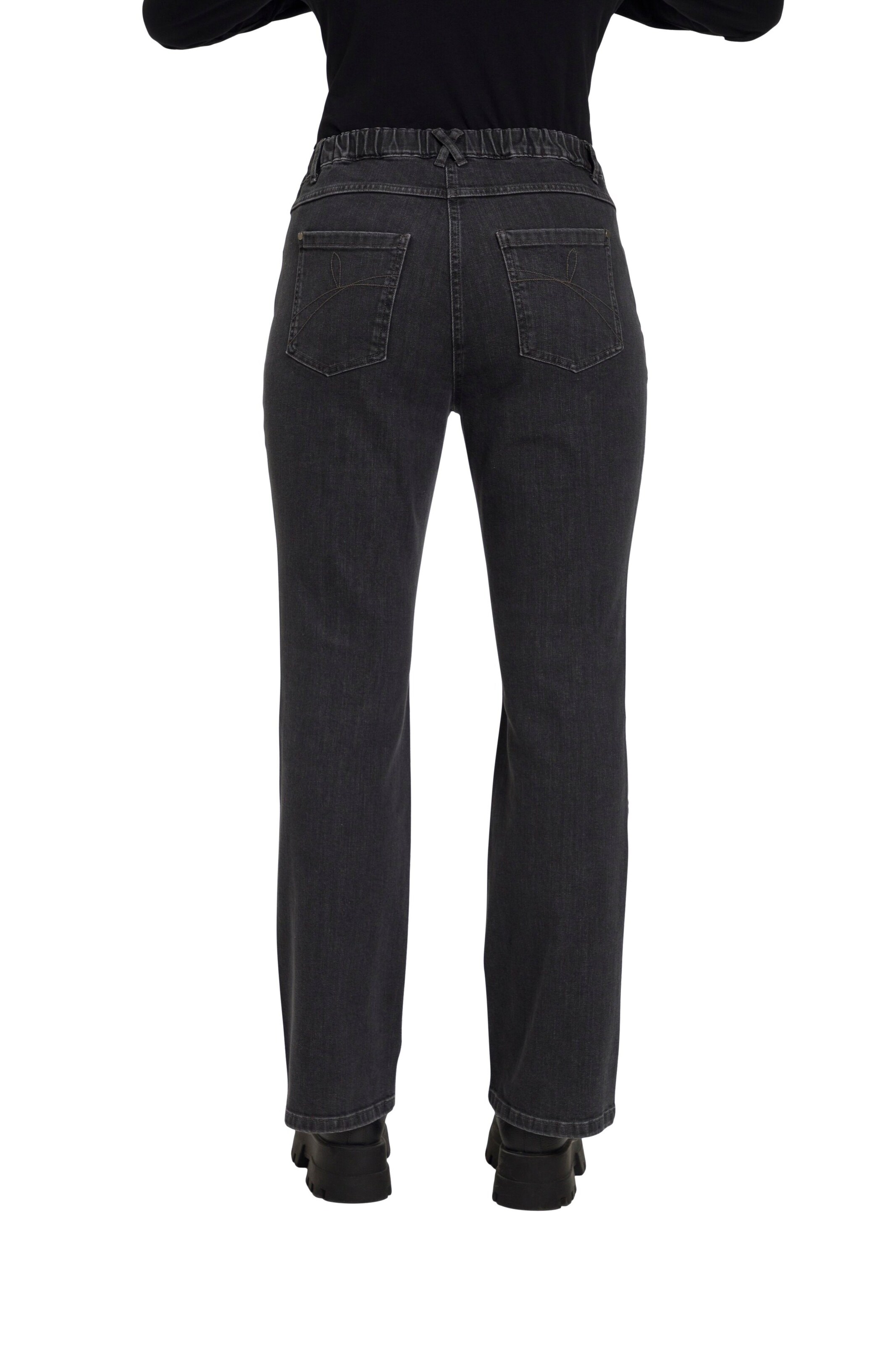 Ulla Popken Bootcut Jeans in Grau