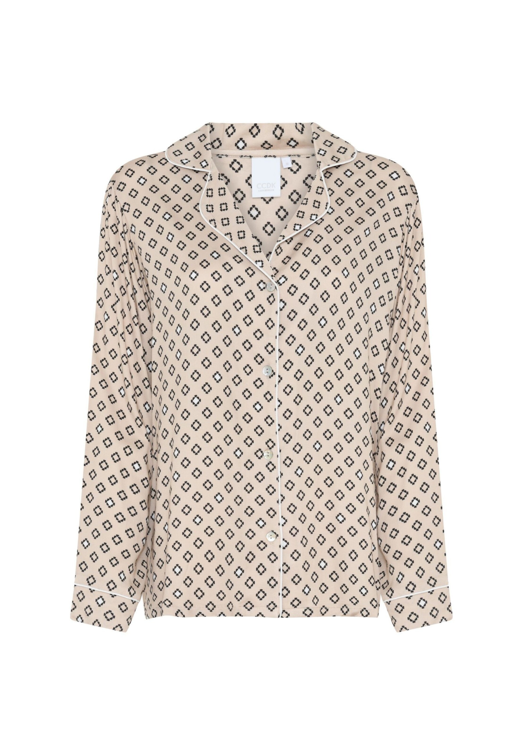 Camicia da notte 'Josephine' di CC DK in beige: frontale