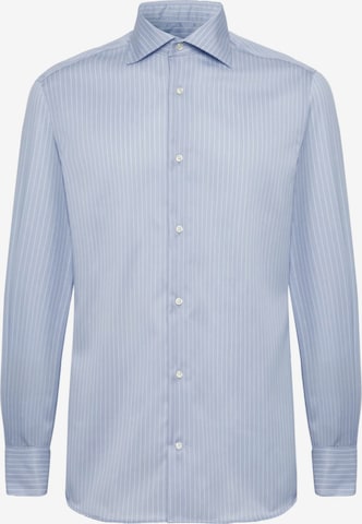 Boggi Milano Regular fit Business shirt in Blue: front