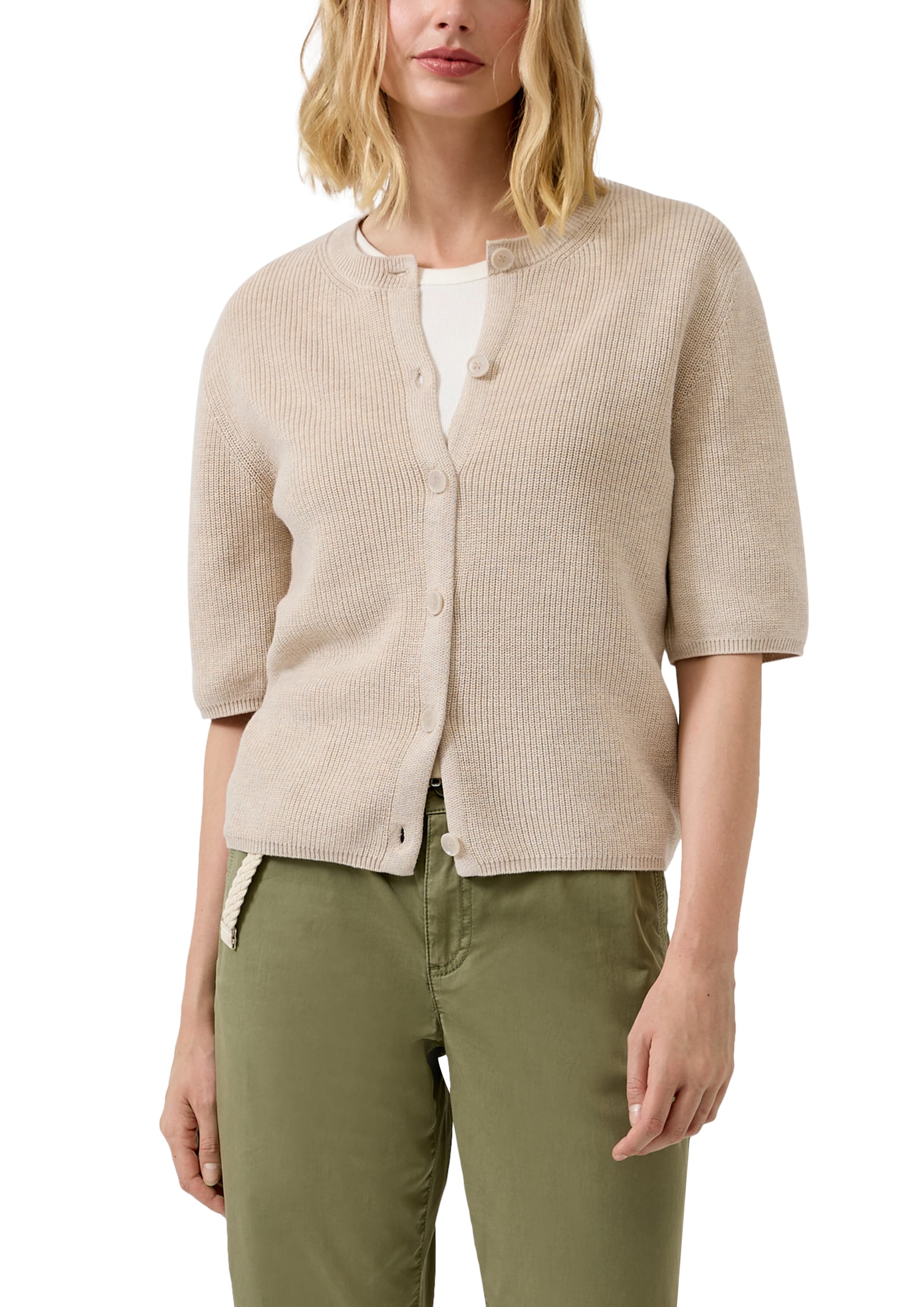 s.Oliver Red Label Plus Вязаная кофта в Бежевый