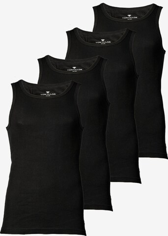 Maillot de corps TOM TAILOR en noir : devant