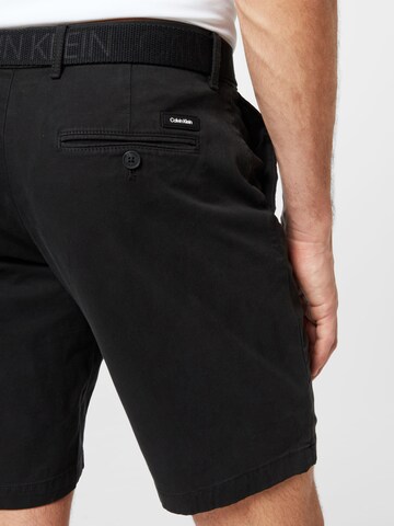Calvin Klein Szabványos Chino nadrág - fekete