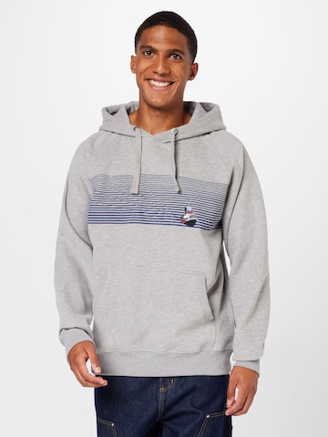 Derbe Sweatshirt 'Schlepperkink' in Grey: front