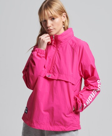 Superdry Athletic Jacket in Pink: front