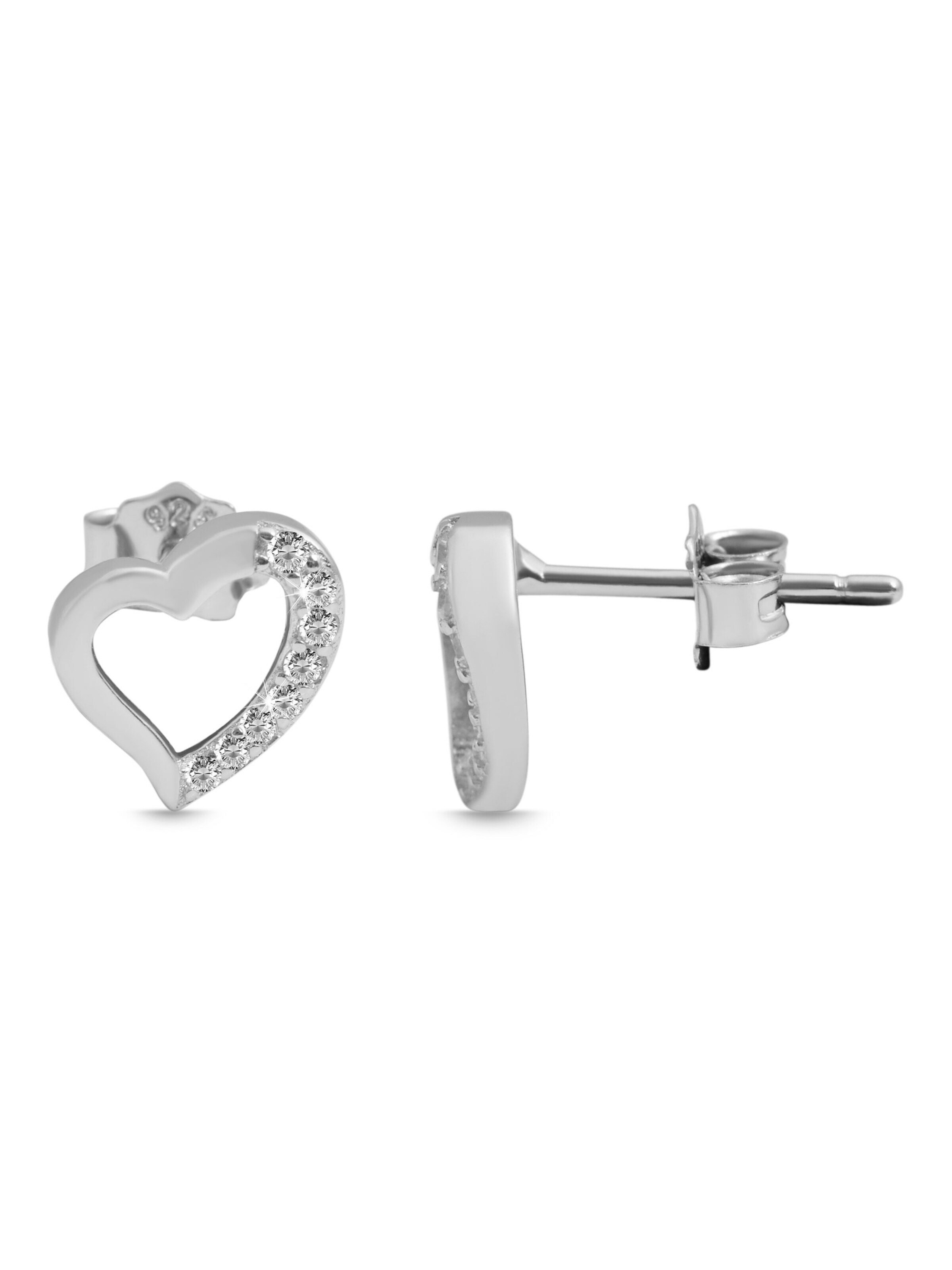 Akzent Jewelry Set '"Imala" aus 925 Sterlingsilber, rhodiniert, langlebig' in Silver