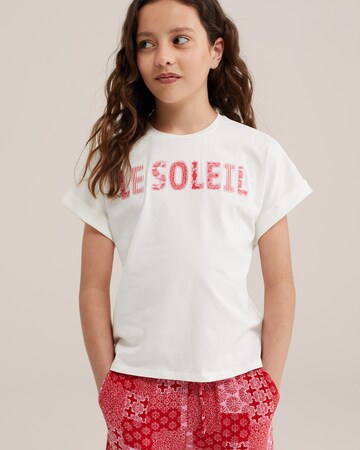 WE Fashion - Camiseta en blanco: frente