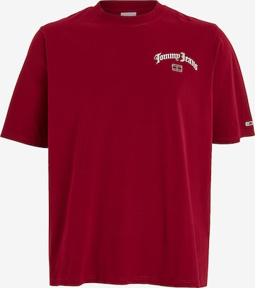 Tommy Jeans Plus Shirt in Red: front