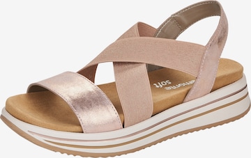 REMONTE Sandals in Pink: front