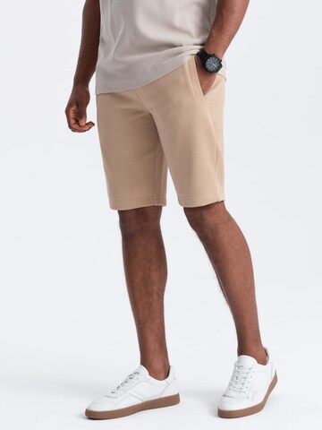 Regular Pantalon Ombre en beige