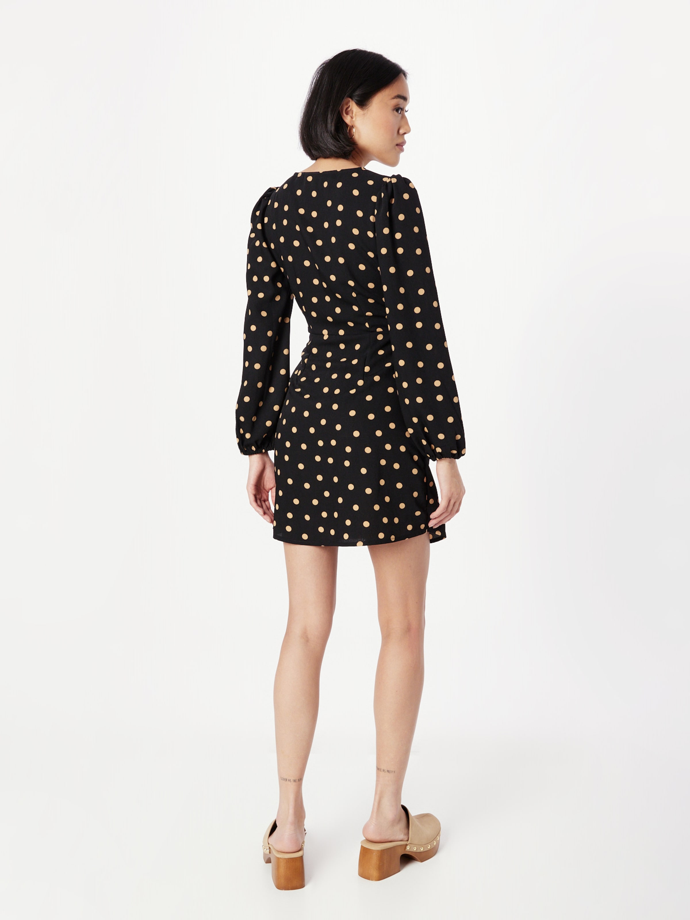 Dorothy perkins black polka dot dress online