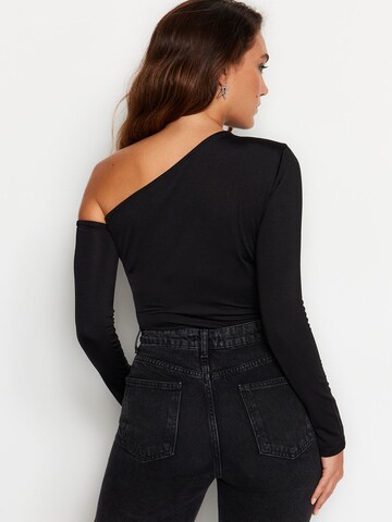 Trendyol Shirt Bodysuit in Black