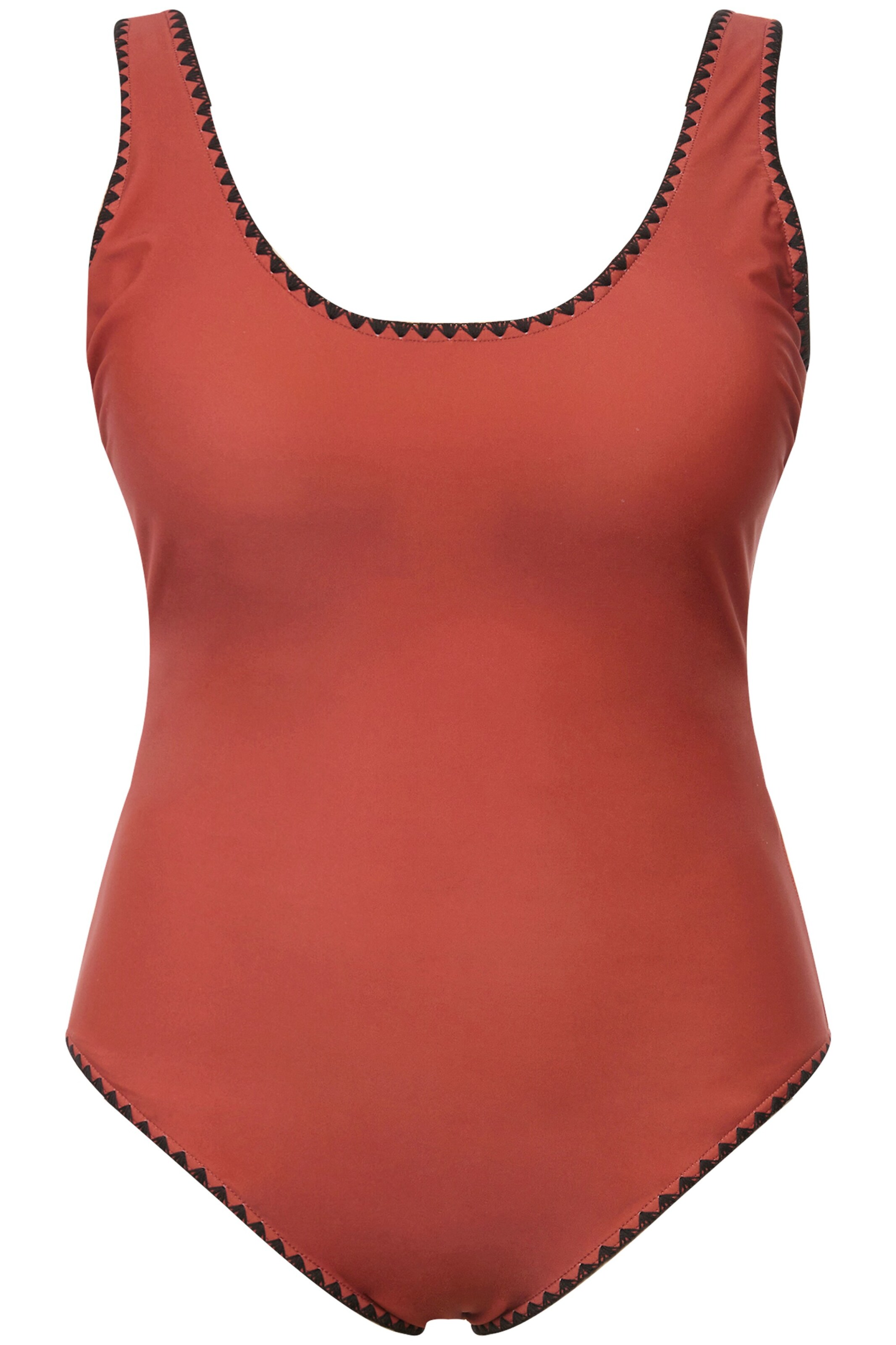 Studio Untold T-Shirt Badeanzug in Rot: Vorderseite