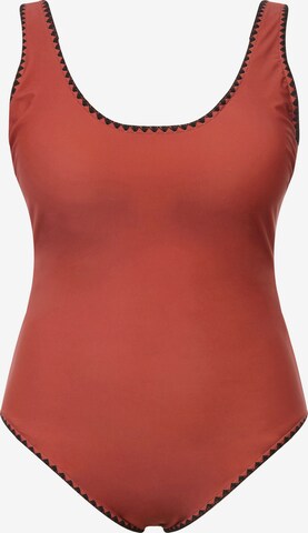 Studio Untold T-shirt Swimsuit in Red: front