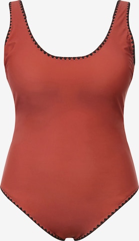 Invisible Maillot de bain Studio Untold en rouge : devant
